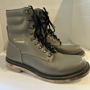 Vintage Browing Fly Fishing Boots Felt‎ Soles Gray Men Size 11 E Wide